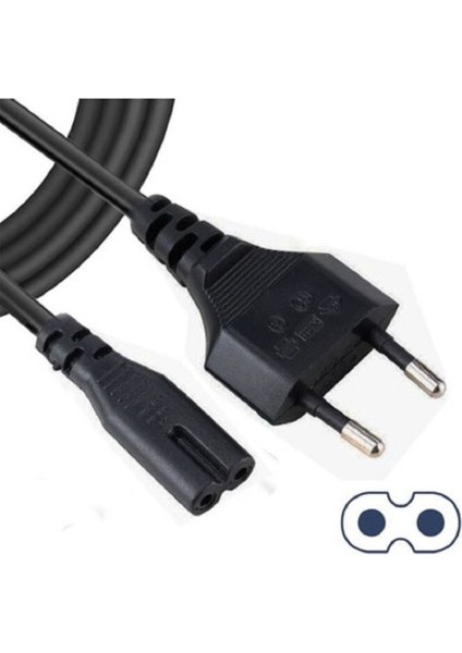 1.5 M Işıldaklar Tv,radyo,notebook,teyp Ps2,ps3,ps4, Şarj Kablosu 2 Pinli Uyumlu