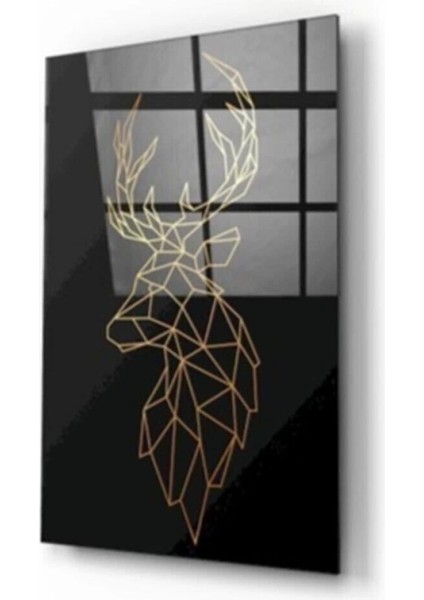 Teknoo- Geyik Cam Tablo 50X70 cm