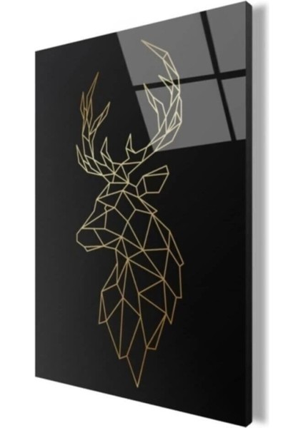 Teknoo- Geyik Cam Tablo 50X70 cm modelleri