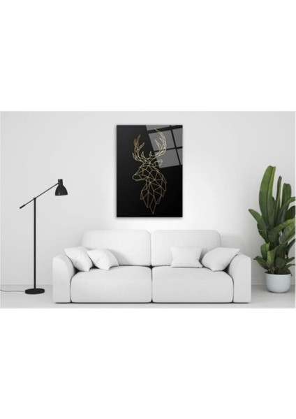 Teknoo- Geyik Cam Tablo 50X70 cm fırsatları