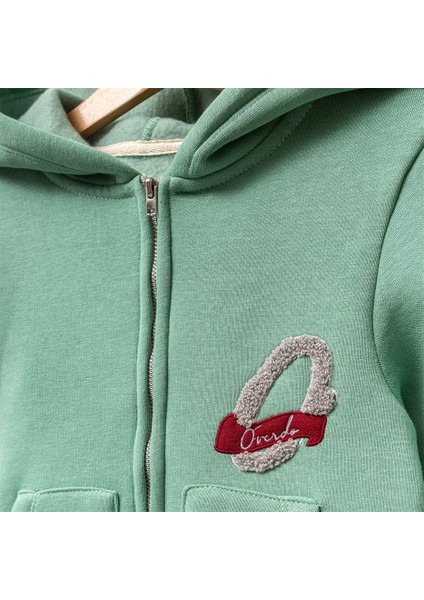 Unisex Kapüşonlu 3ip Polarlı Çocuk Hırka