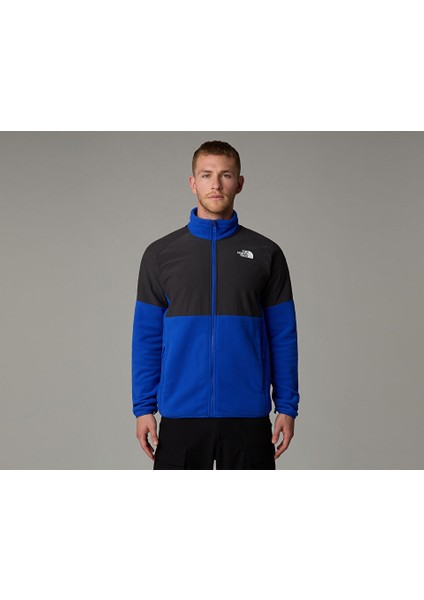 M Glacier Heavyweight Full Zip Erkek Günlük Polar Ceket NF0A89JGJL11 Mavi modelleri