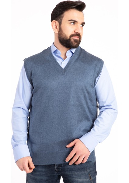 Erkek Ince Yün Triko Örgü Regular Kalıp Baba Süveter 5120 modelleri