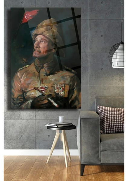 Teknoo- Atatürk Cam Tablo,duvar Dekarasyonu,ev Dekorasyon,duvar Tablosu,ev Hediyesi