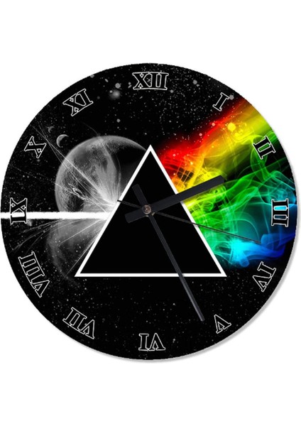 30 cm Çok Renkli Yuvarlak Duvar Saati, Modern ve Şık Tasarım