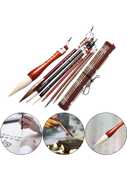 Çin Kaligrafi Fırçaları Sumi Boyama Profesyonel Başlayanlar Için 7 (Yurt Dışından) modelleri