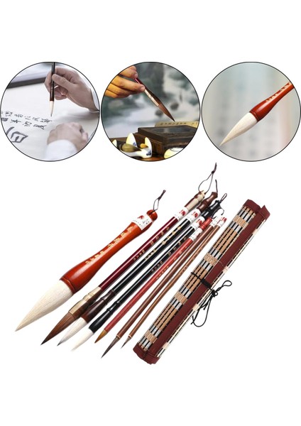 Çin Kaligrafi Fırçaları Sumi Boyama Profesyonel Başlayanlar Için 7 (Yurt Dışından) fırsatları