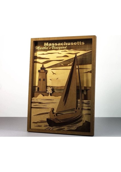 Ahşap Mdf Çok Katmanlı Massachusetts Dekoratif Tablo