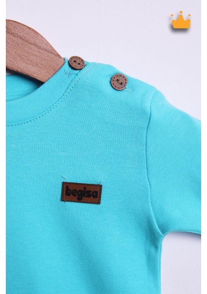 Begi %100 Pamuk Düğmeli Sweat Pantolon Takım 23631 fırsatları