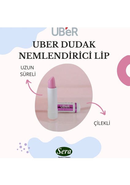 Ubér Dudak Nemlendirici Lip Çilekli 4 Adet