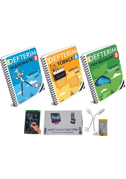 2024-2025 8. Sınıf Türkçe – Matematik - Fen Bilimleri Kazandıran Defterim Seti