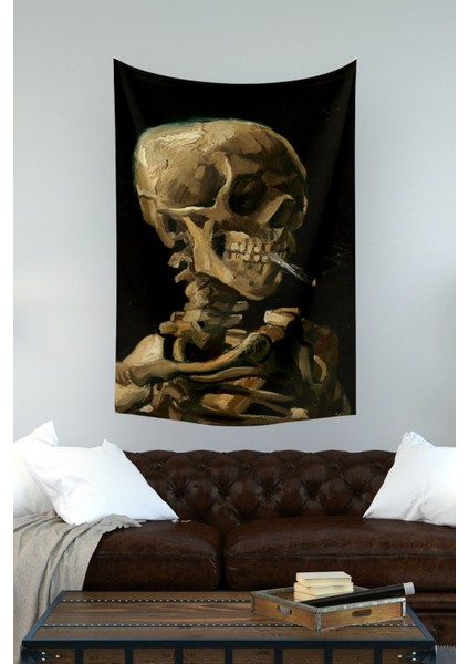 Bej Dikdörtgen Duvar Örtüsü Halısı, 70x140 cm, şık ve dekoratif tasarım