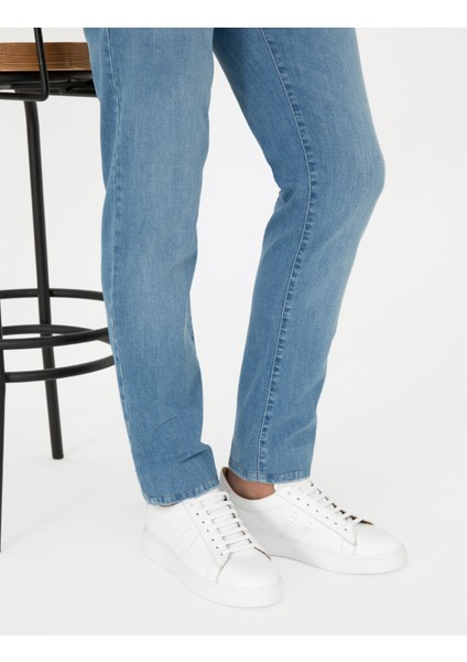 Erkek Beyaz %100 Deri Sneaker 50295665-VR013