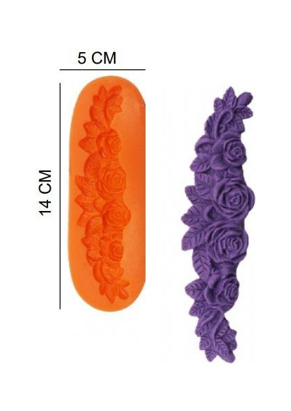 Şeker Hamur Kalıbı Silikon Tac 5*14 cm