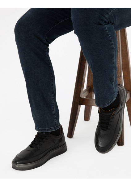 Erkek Siyah %100 Deri Casual Ayakkabı 50296131-VR046