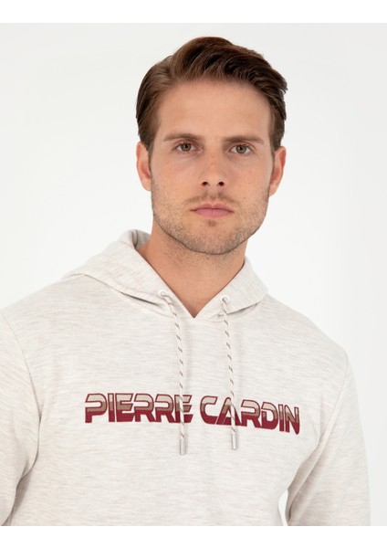 Pierre Cardin Erkek Bej Regular Fit Sweatshirt 50290665-VR011