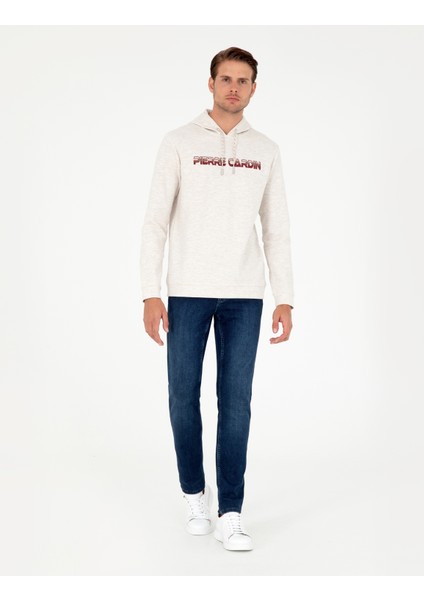 Pierre Cardin Erkek Bej Regular Fit Sweatshirt 50290665-VR011