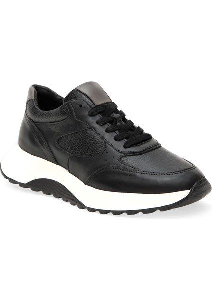 Erkek Siyah %100 Deri Sneaker 50296094-VR046 indirimleri