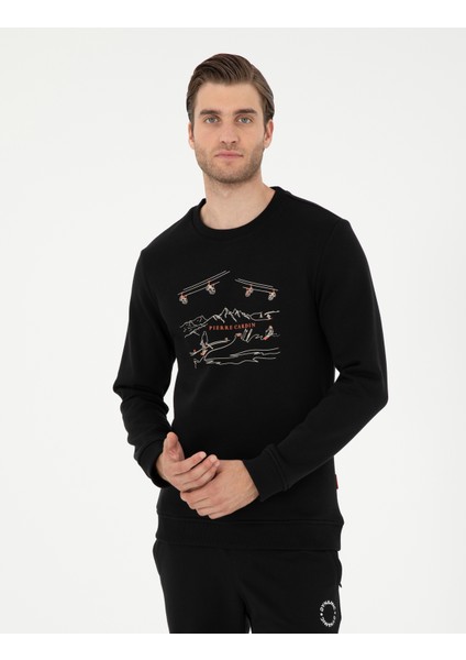 Pierre Cardin Erkek Siyah Regular Fit Sweatshirt 50298587-VR046