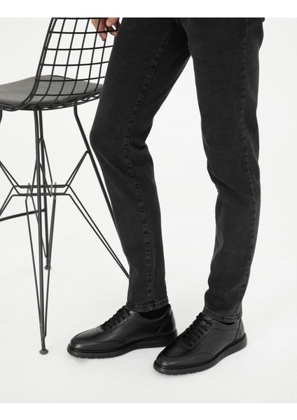 Erkek Siyah %100 Deri Casual Ayakkabı 50298537-VR046