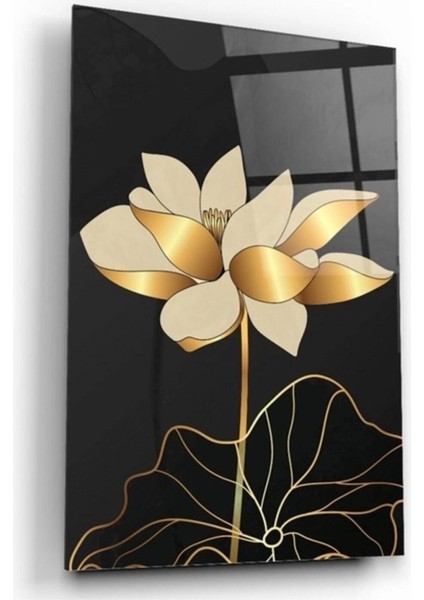 Teknoo- Çiçek Cam Tablo