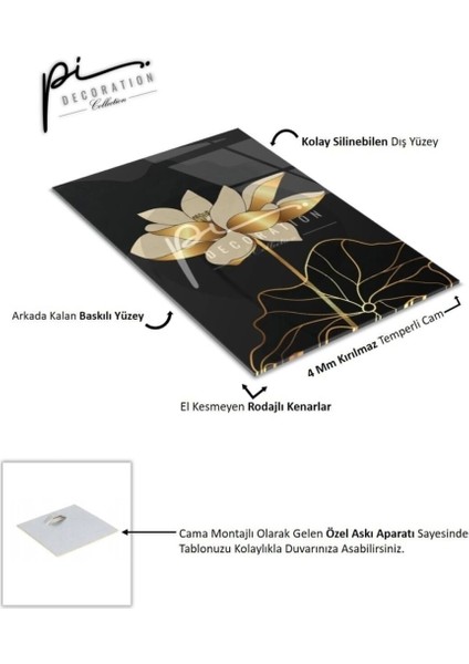 Teknoo- Çiçek Cam Tablo indirimleri