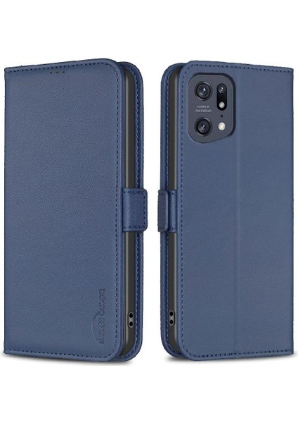 Oppo Bulmak Için Flip Case X5 Pro Pu Deri Cüzdan Kickstand Kart Yuvaları Tpu (Yurt Dışından)
