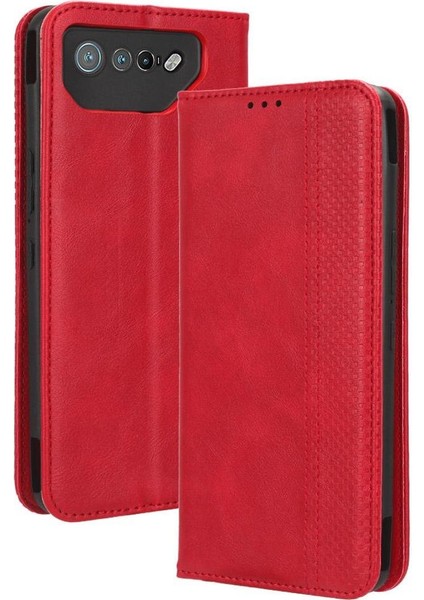 Asus Rog Telefon 7 Pu Deri Manyetik Kapatma Cüzdan Için Kılıf (Yurt Dışından)