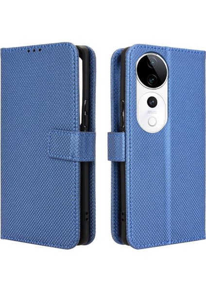Vivo S19 Pro 5g Için Kickstand Kart Tutucu Kapak Manyetik Cüzdan (Yurt Dışından)
