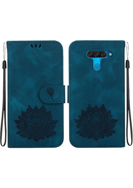 SZY Mall Lg Flip Cüzdan Manyetik Kickstand Kabartma Lotus Çiçek Için Flip Case (Yurt Dışından)