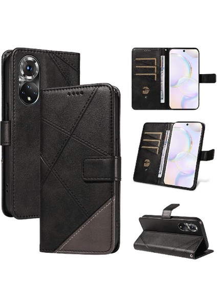 Elmas Dikiş Deri Telefon Kılıfı ile Huawei Nova 9 Için Flip Case ve (Yurt Dışından) indirimleri
