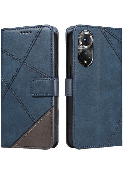 Elmas Dikiş Deri Telefon Kılıfı ile Huawei Nova 9 Için Flip Case ve (Yurt Dışından)