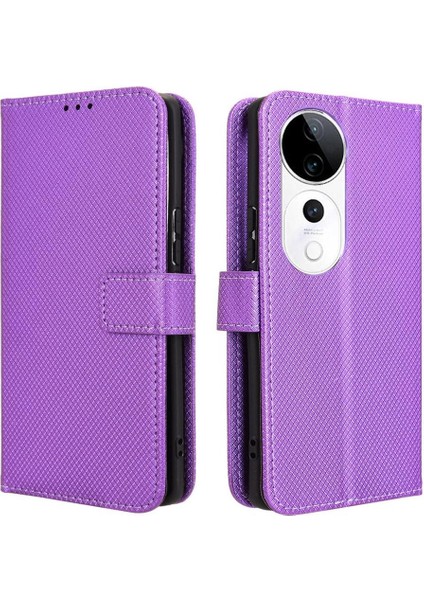 Vivo S19 Pro 5g Için Kickstand Kart Tutucu Kapak Manyetik Cüzdan (Yurt Dışından)