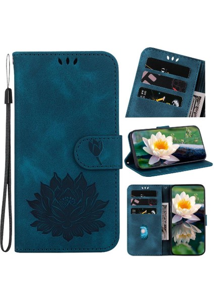 Infinix Sıcak Flip Manyetik Kickstand Kabartma Lotus Çiçek Için Flip Case (Yurt Dışından)