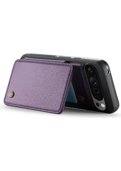 Google Piksel 9 Pro Xl Için Flip Case Pu Deri Ince Darbeye Vaka Kartı (Yurt Dışından)