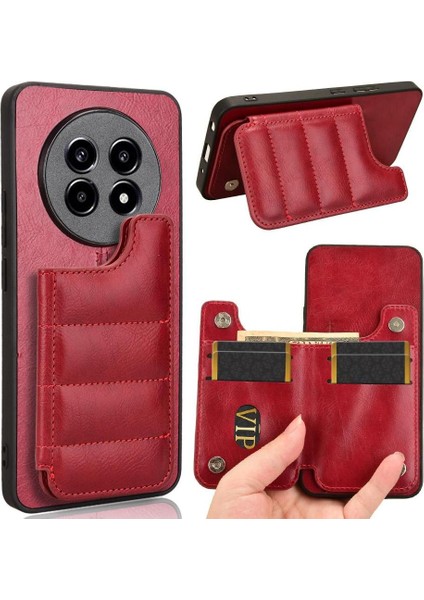 Realme 13 Pro Cüzdan Kılıf Için Cüzdan Kılıf Kart Çanta Kart Yuvası Kickstand Pu (Yurt Dışından)
