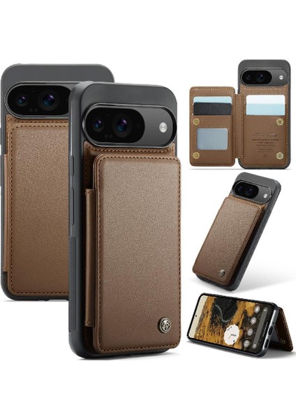 Google Piksel 9 Için Flip Case Rfıd Engelleme Kart Tutucu Kickstand Pu Ince (Yurt Dışından) fiyatları