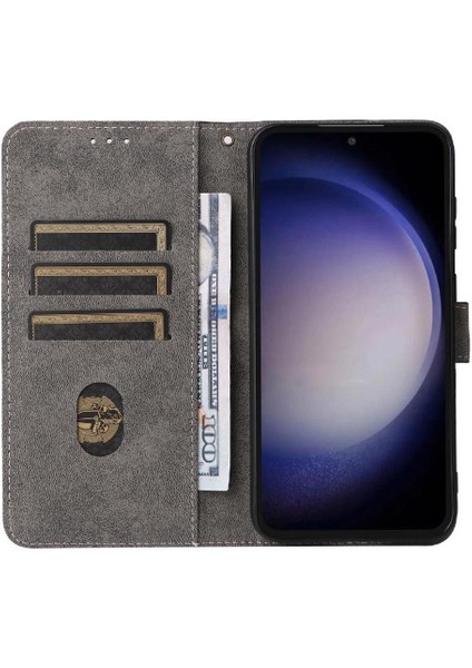Samsung Galaxy S24 Fe Kart Yuvaları Kapak Manyetik Kapatma Rfıd Pu (Yurt Dışından)