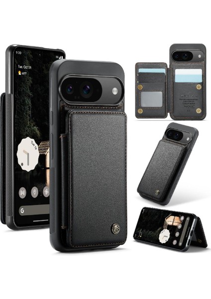 Google Piksel 9 Için Flip Case Rfıd Engelleme Kart Tutucu Kickstand Pu Ince (Yurt Dışından) fırsatları