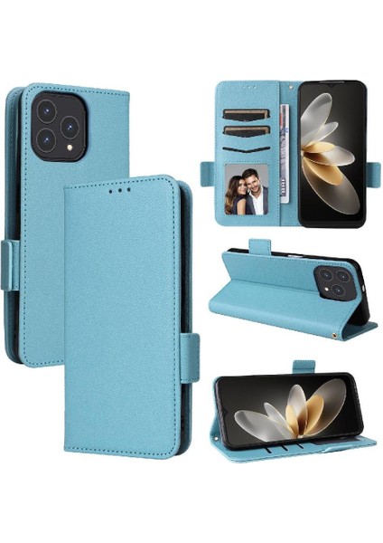 Cubot P80 Cüzdan Manyetik Yan Toka Kart Yuvaları Tutucu Pu Için Flip Case (Yurt Dışından)