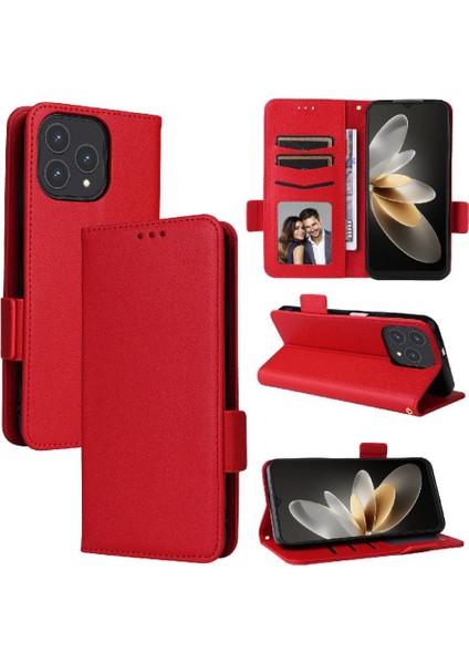 Cubot P80 Cüzdan Manyetik Yan Toka Kart Yuvaları Tutucu Pu Için Flip Case (Yurt Dışından)