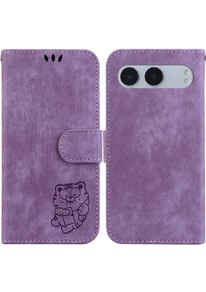 Oneplus Nord 4 Için Kılıf Kabartmalı Sevimli Kaplan Flip Folio Tutucu Kapak Kılıf (Yurt Dışından)