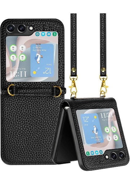 Samsung Galaxy Z Flip 6 Için Telefon Kılıfı Kart Yuvaları Tutucu Pu Deri Cüzdan (Yurt Dışından)