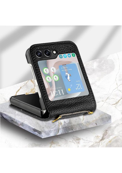 Samsung Galaxy Z Flip 6 Için Telefon Kılıfı Kart Yuvaları Tutucu Pu Deri Cüzdan (Yurt Dışından) fiyatları