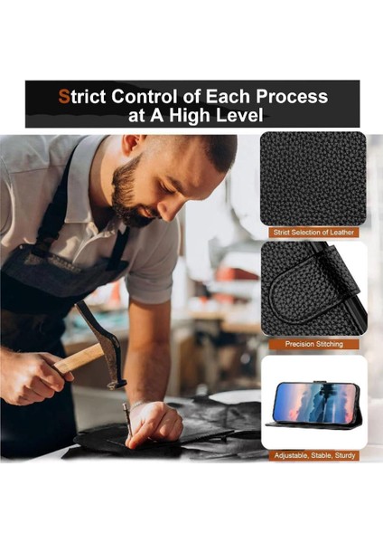 Onur 90 Akıllı 5g Için Telefon Kılıfı Kart Yuvaları Tutucu Flip Folio Cüzdan Pu (Yurt Dışından)