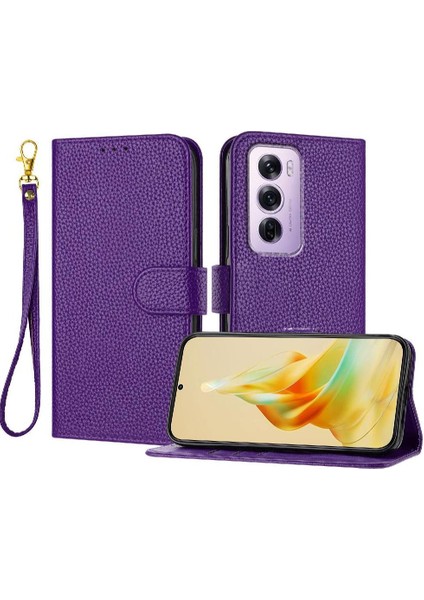 Oppo Phone 12 Pro 5g Için Telefon Kılıfı Pu Deri Cüzdan Flip Folio Kart Yuvaları (Yurt Dışından)