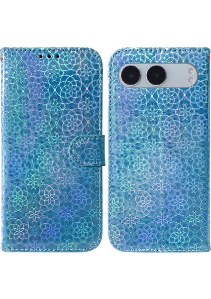 Oneplus Nord 4 Için Flip Case Cüzdan Kılıf Glitter Renkli Standı Tutucu Pu (Yurt Dışından)