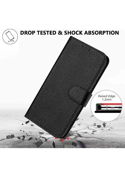 Oppo Phone 11 Pro 5g Için Telefon Kılıfı Litchi Desen Cüzdan Pu Deri Flip (Yurt Dışından)