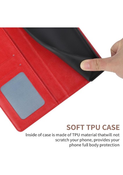 Realme C61 Deri Cüzdan Kickstand Için Kılıf-Dayanıklı Kapak Kapak Kitap Tpu (Yurt Dışından) modelleri