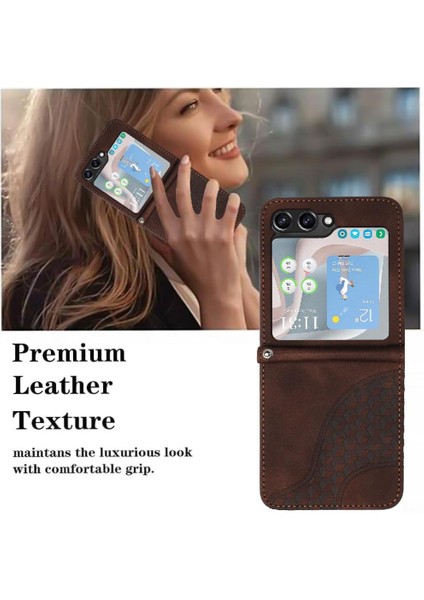 Samsung Galaxy Z Flip 6 Için Flip Case Pu Deri Kapak Çevirin Darbeye (Yurt Dışından) indirimleri